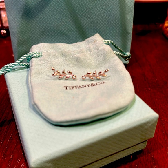 Tiffany Olive Branch Earrings - Picture 2 of 5